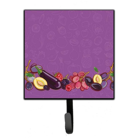Jensendistributionservices Fruits & Vegetables in Purple Leash or Key Holder MI1656287